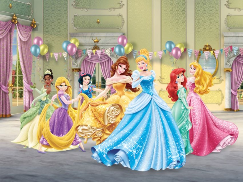 φωτοταπετσαρία με θέμα πριγκήπισσες της Disney