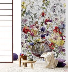 Φωτοταπετσαρία τοίχου με λουλούδια Flora 4-201 2.54x1.84 εκ.