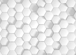 Φωτοταπετσαρία τοίχου με θέμα τρισδιάστατη απεικόνιση εξάγωνου  «Honey Comb 1»