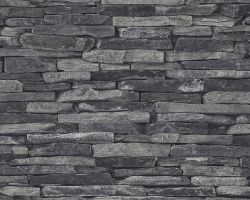 Ταπετσαρία τοίχου με όψη πέτρας από την συλλογή Wood & Stone 53 X1000 εκ  . 9142-24