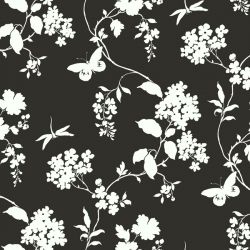 Floral ταπετσαρία τοίχου 53 X 1000 εκ. από την συλλογή Black & White.  AP7431