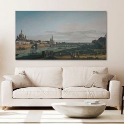 Πίνακας σε καμβά Bernardo Bellotto - Augustus Bridge