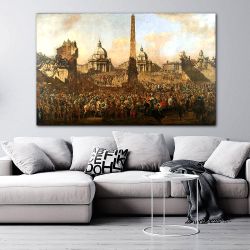 Πίνακας σε καμβά Bernardo Bellotto - Entry into Rome
