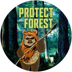 Παιδική φωτοταπετσαρία τοίχου με Φ:128 εκStar Wars Protect the Forest DD1-015