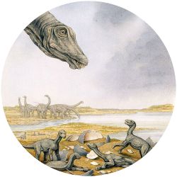 Παιδική φωτοταπετσαρία τοίχου Disney με Φ:128 εκ Young Titanosaurus DNG1-001