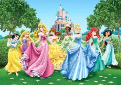 Παιδική Φωτοταπετσαρία Οι πριγκίπισσες και το κάστρο - Disney