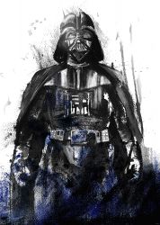 Φωτοταπετσαρία τοίχου Star Wars Watercolor Vader IADX4-017 2.00x2.80 εκ.