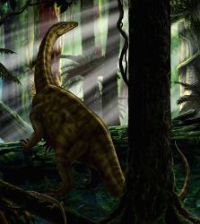 Φωτοταπετσαρία τοίχου Riojasaurus Forest IANGX5-012 2.50x2.80 εκ