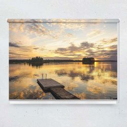 Ρόλερ με ψηφιακή εκτύπωση Dock in sunset