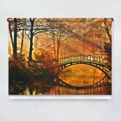 Ρόλερ με ψηφιακή εκτύπωση Autumn old bridge