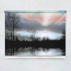 Ρόλερ με ψηφιακή εκτύπωση Nature mirror in lake