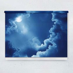 Ρόλερ με ψηφιακή εκτύπωση Πανσέληνος με σύννεφα