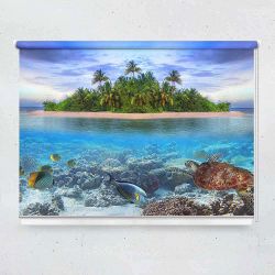Ρόλερ με ψηφιακή εκτύπωση Panoramic island