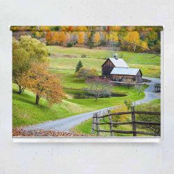 Ρόλερ με ψηφιακή εκτύπωση New England Countryside Farm