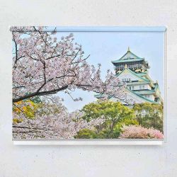 Ρόλερ με ψηφιακή εκτύπωση Pagoda cherry blossoms