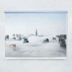 Ρόλερ με ψηφιακή εκτύπωση Cloudscape over the city