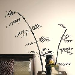 Αυτοκόλλητα τοίχου με λουλούδια Painted Bamboo Giant
