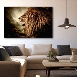 Πίνακας σε καμβά Roaring Lion