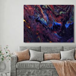 Πίνακας σε καμβά black and purple oil painting