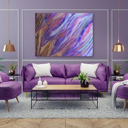 Πίνακας σε καμβά Purple rain