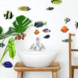 Παιδικά αυτοκόλλητα τοίχου Tropical Fish RMK3899SCS