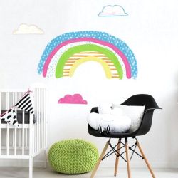 Παιδικά αυτοκόλλητα τοίχου Pattern Rainbow Giant RMK4071GM