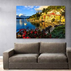 Πίνακας σε καμβά Lake Como in Varenna