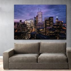 Πίνακας σε καμβά Epic city skylline of Toronto