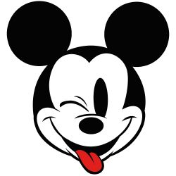 Παιδική φωτοταπετσαρία τοίχου Disney με Φ:128 εκ Mickey Head Optimism DD1-057
