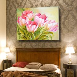 Πίνακας σε καμβά Painted Tulips
