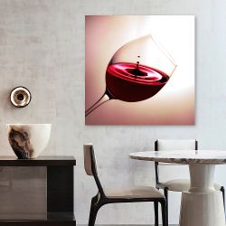 Πίνακας σε καμβά Ποτήρι με κρασί