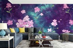 Φωτοταπετσαρία τοίχου με λουλούδια σε επιθυμητές διαστάσεις 485702