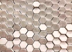Φωτοταπετσαρία τοίχου με θέμα τρισδιάστατη απεικόνιση εξάγωνου  «Hexagon Surf 2»