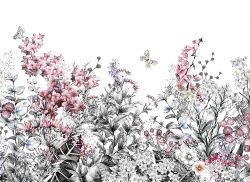 Φωτοταπετσαρία τοίχου με θέμα ανθισμένα λουλούδια «Flower Painting»