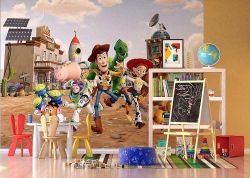 Παιδική φωτοταπετσαρία τοίχου με τους ήρωες απο την ταινία Toy Story