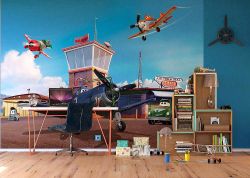 Παιδική φωτοταπετσαρία τοίχου με τα αεροπλάνα από την ταινία Planes