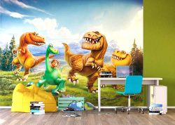 Παιδική φωτοταπετσαρία τοίχου με τον Καλόσαυρο.