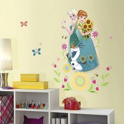 Παιδικά αυτοκόλλητα τοίχου Disney Frozen Fever Group Giand Wall Decal RMK3018GM