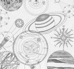 Φωτοταπετσαρία τοίχου Cosmos Sketch IAX6-0017 3.00x2.80 εκ