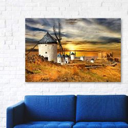 Πίνακας σε καμβά Windmills in Spain