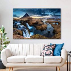 Πίνακας σε καμβά Sunrise in Iceland