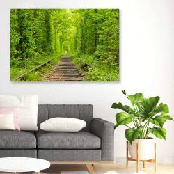 Πίνακας σε καμβά Amazing Green Path