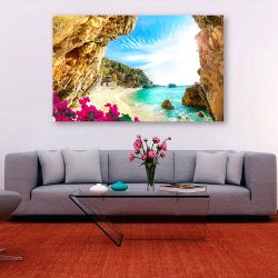 Πίνακας σε καμβά Όμορφη θέα στην παραλία της Κέρκυρας