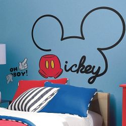 Παιδικά αυτοκόλλητα τοίχου All about Mickey Giand Wall Decal RMK2560GM
