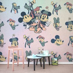Παιδική φωτοταπετσαρία τοίχου Disney Mickey Fab5 DX6-023 3.00x2.80 εκ.