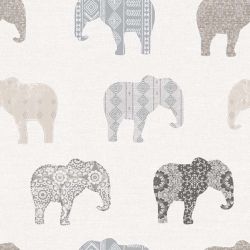 Παιδική ταπετσαρία τοίχου με ελέφαντες σε γκρι αποχρώσεις. G56527