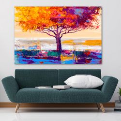 Πίνακας σε καμβά Oil painting Tree