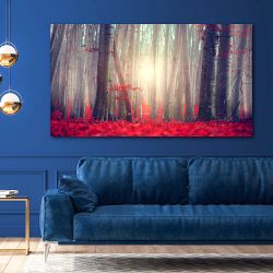 Πίνακας σε καμβά Red forest