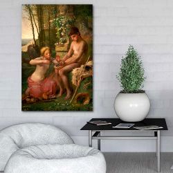 Πίνακας σε καμβά Jean-Francois Millet - Spring (Daphnis and Cloe)