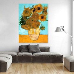 Πίνακας σε καμβά Van Gogh - Still Life - Vase with Twelve Sunflowers